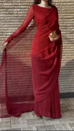 Noor-e-Jahan Stitched Saree