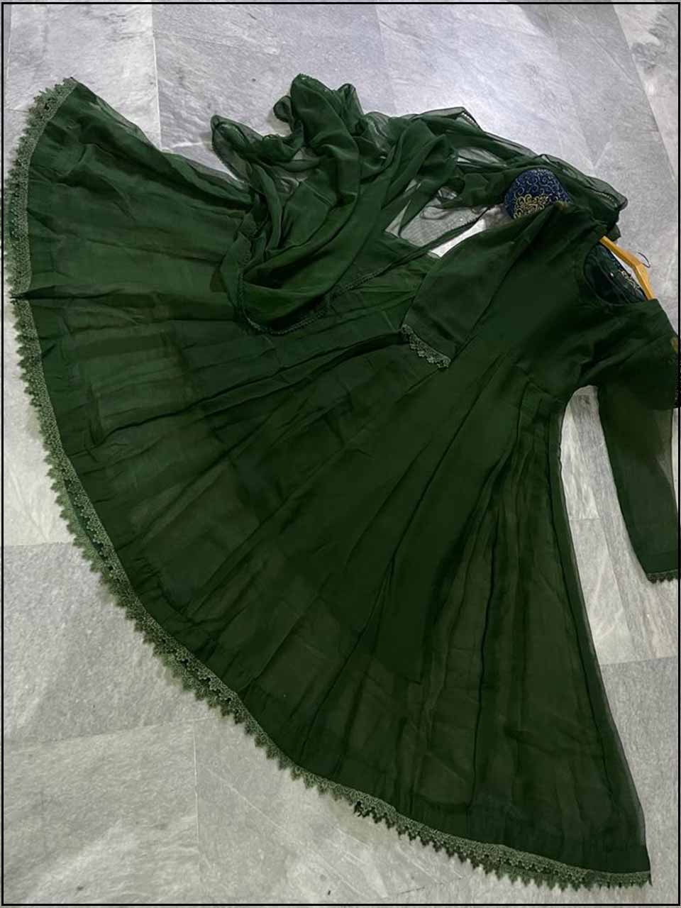 Entic Chiffon Dress 3piece Stitched