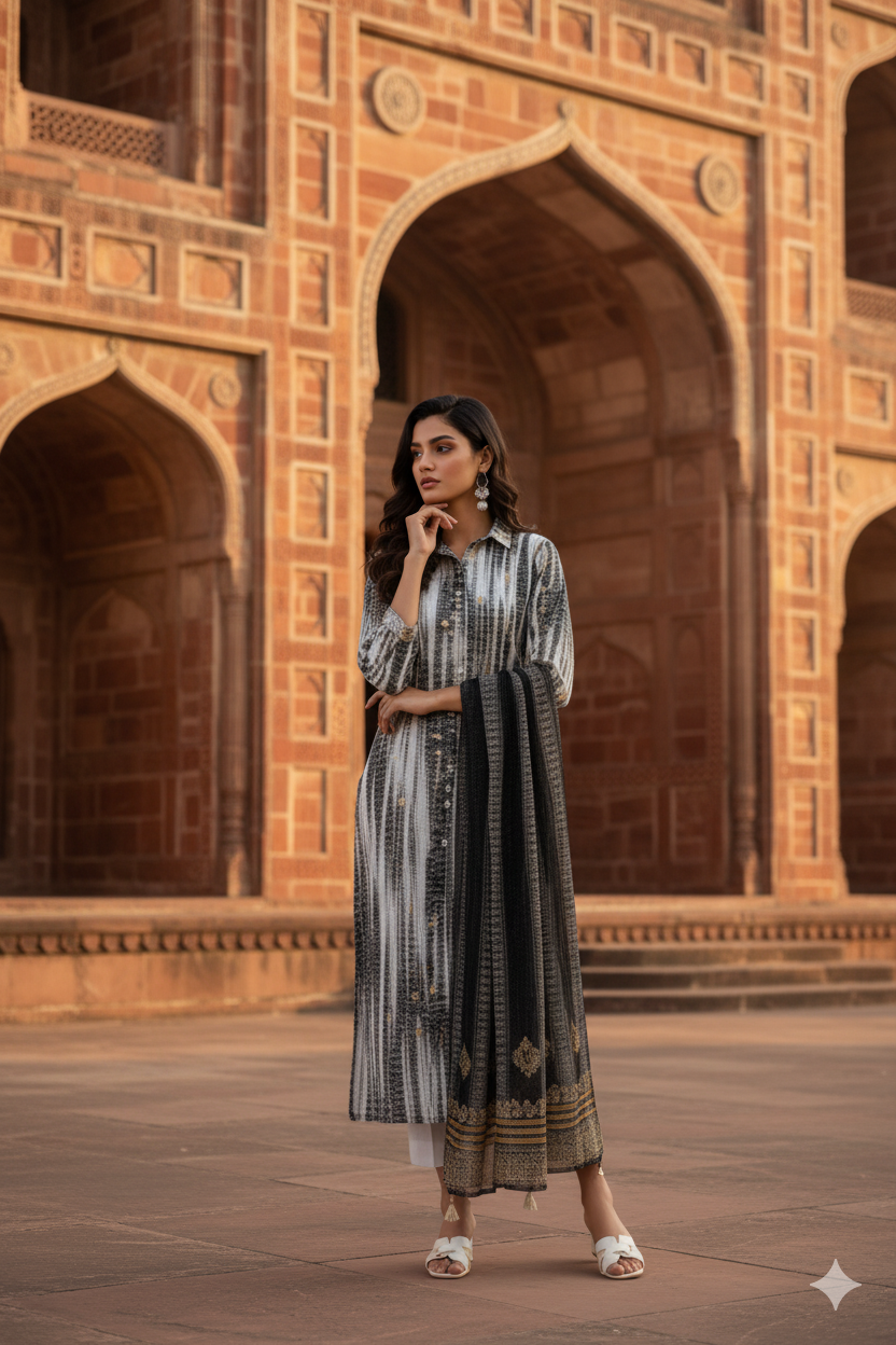 Ajwa 3 pcs pret with Dupatta