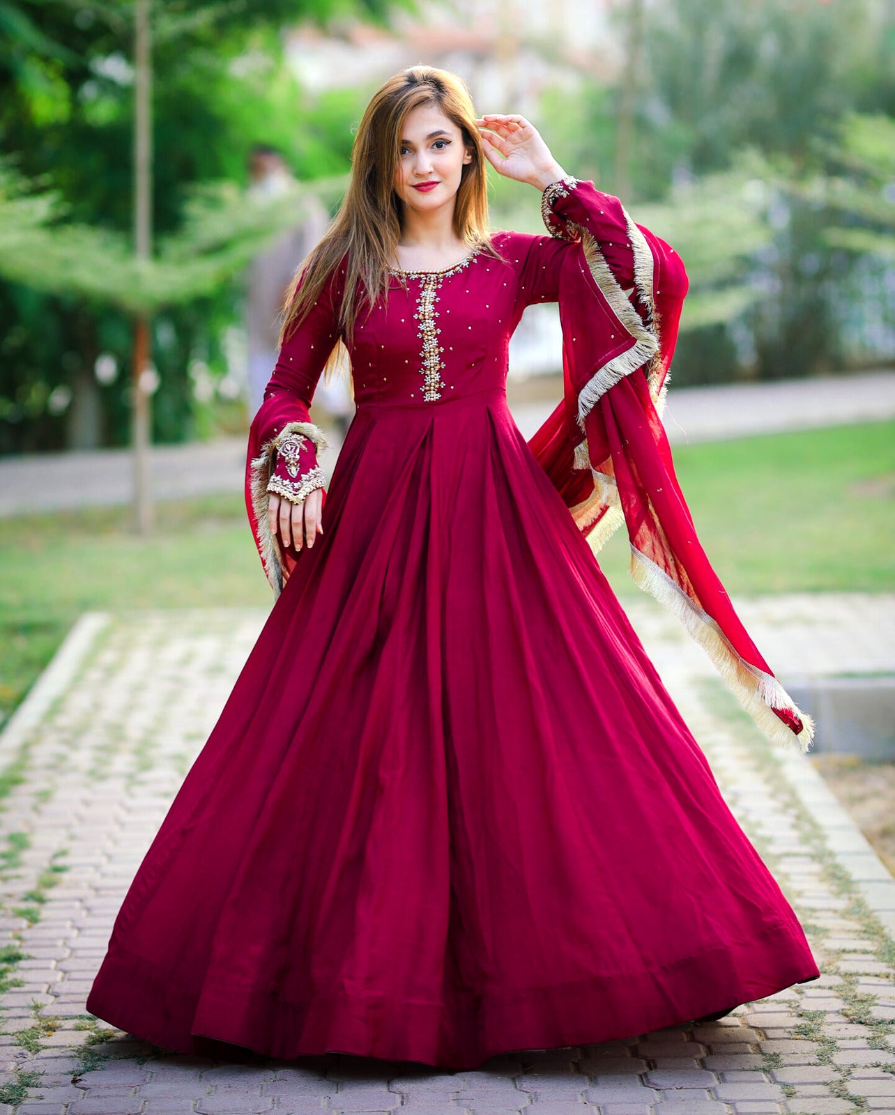 aab maxi dress Aab-e- Zar pari maxi – Laraibboutique