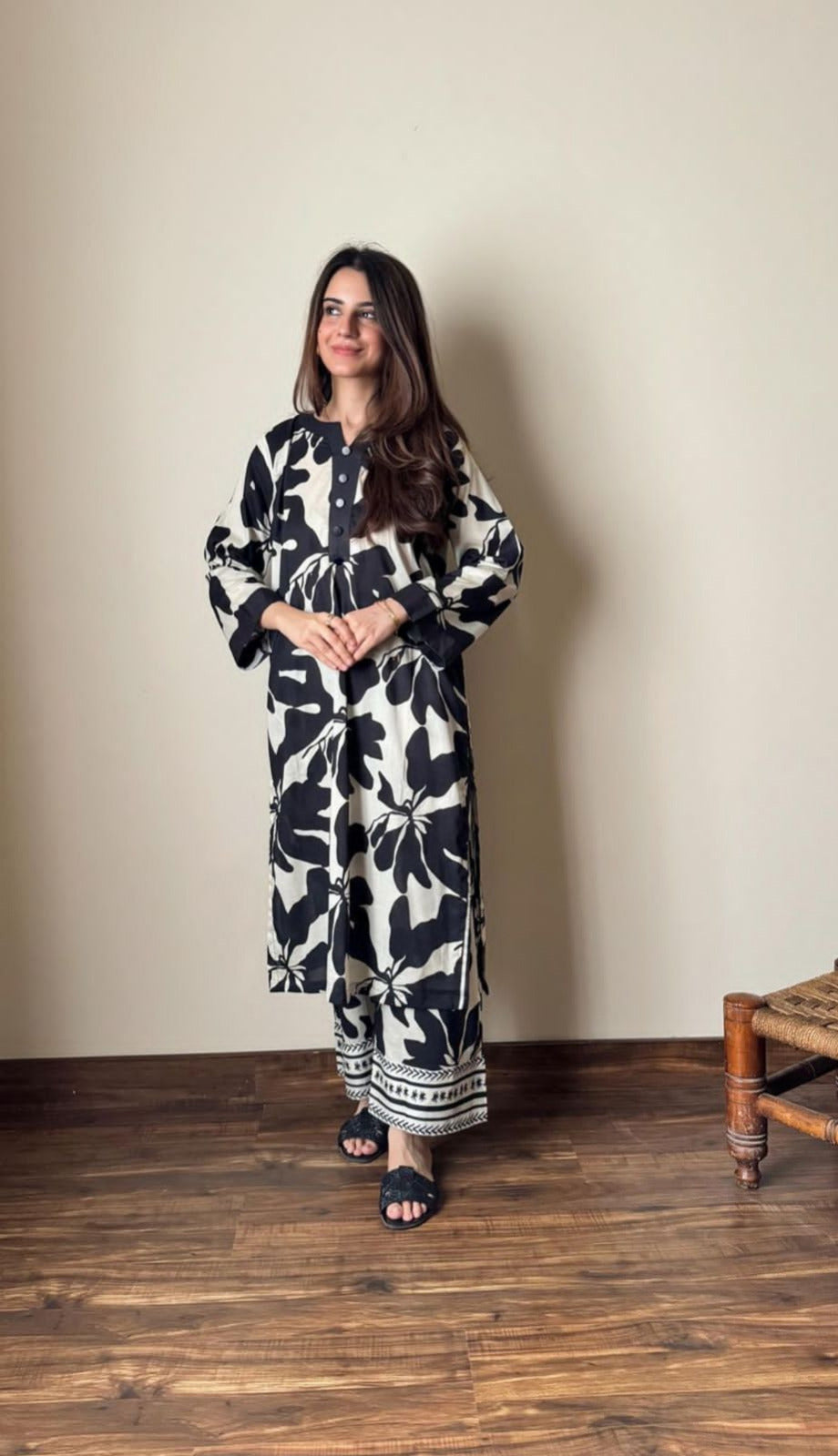 leaf Print 2pcs Pret