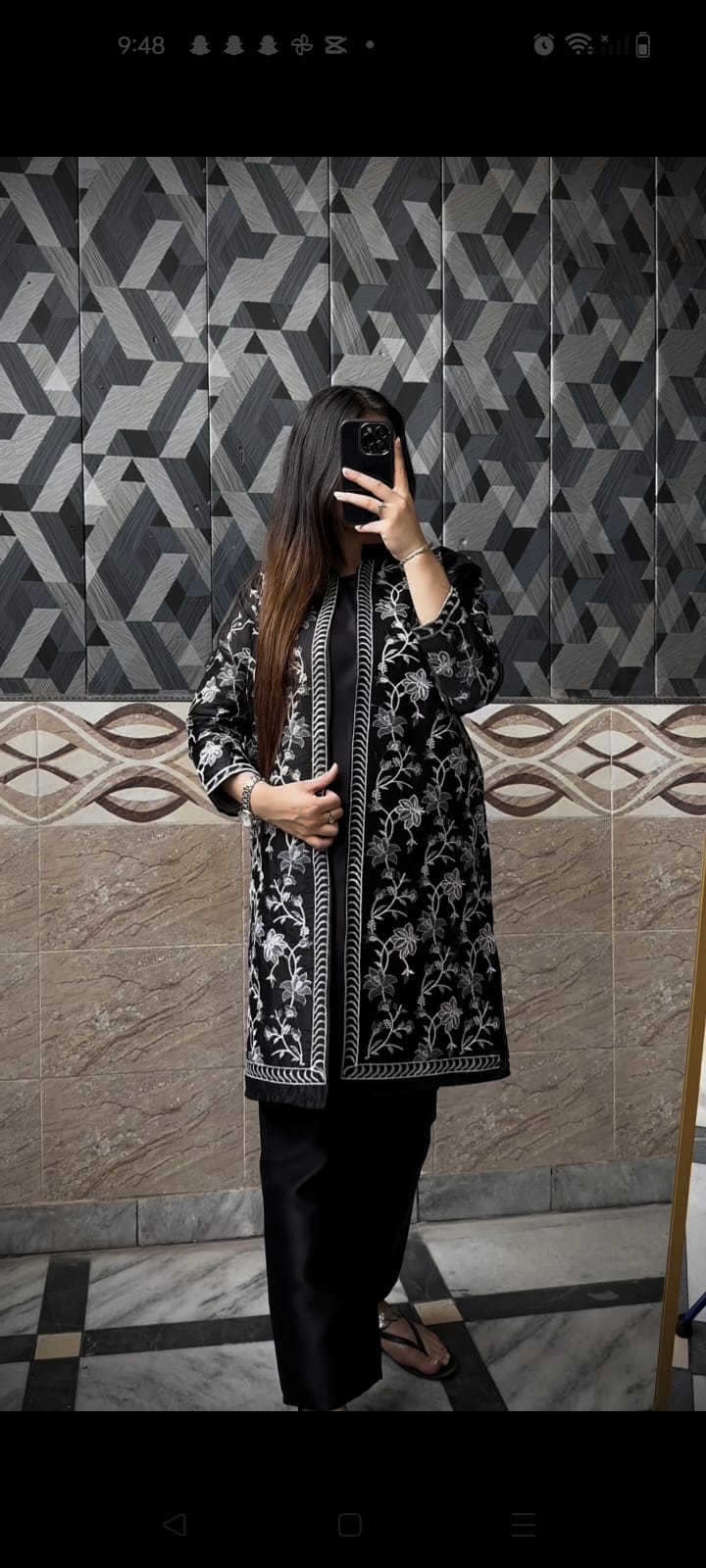 silver Gown 3Pcs pret