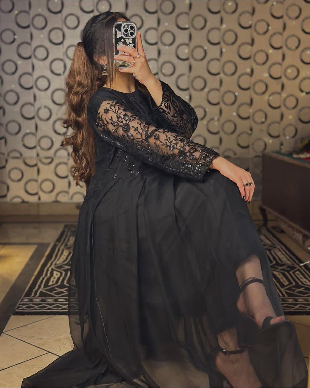 Elegance chiffon maxi Pret