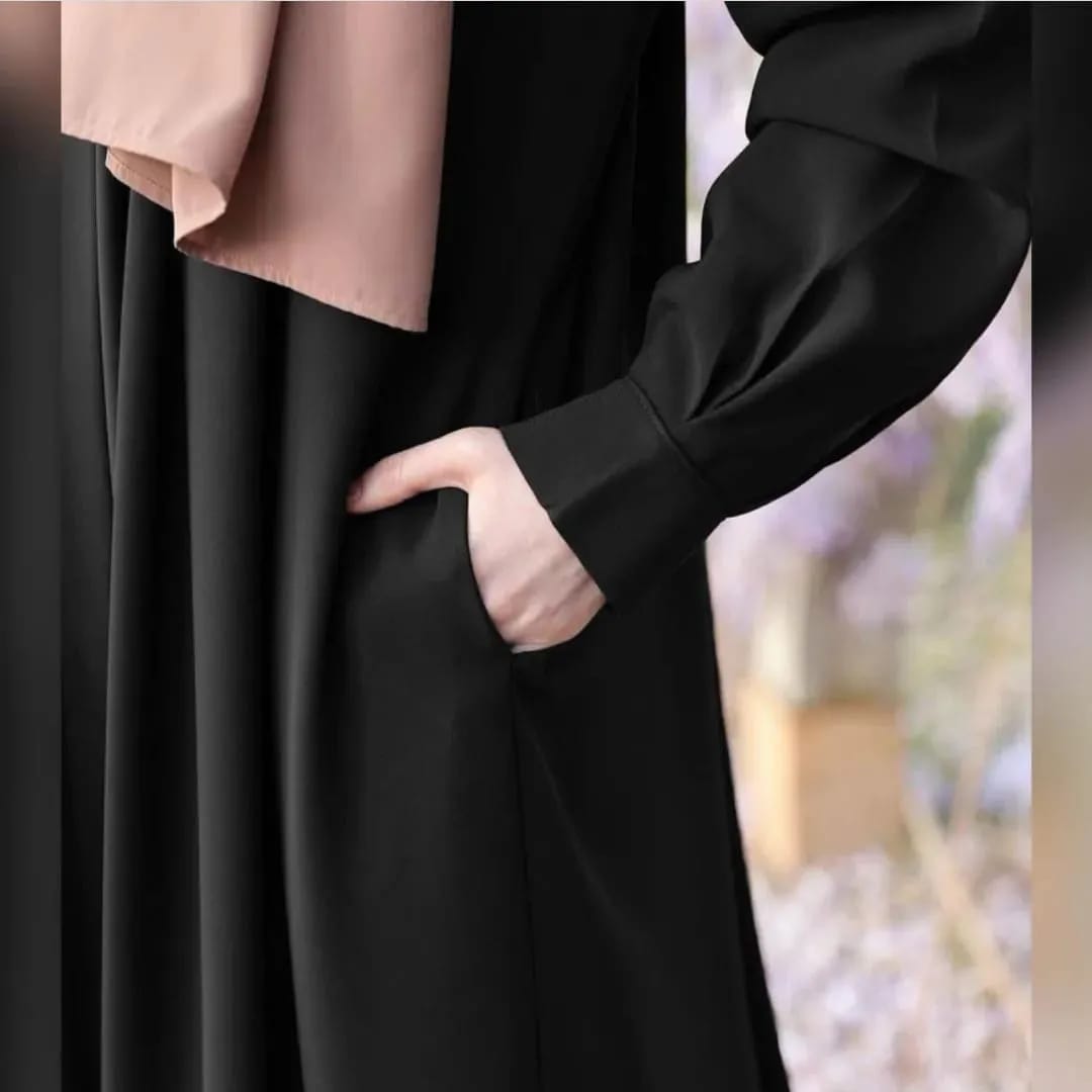 Belt Abaya With Stroller