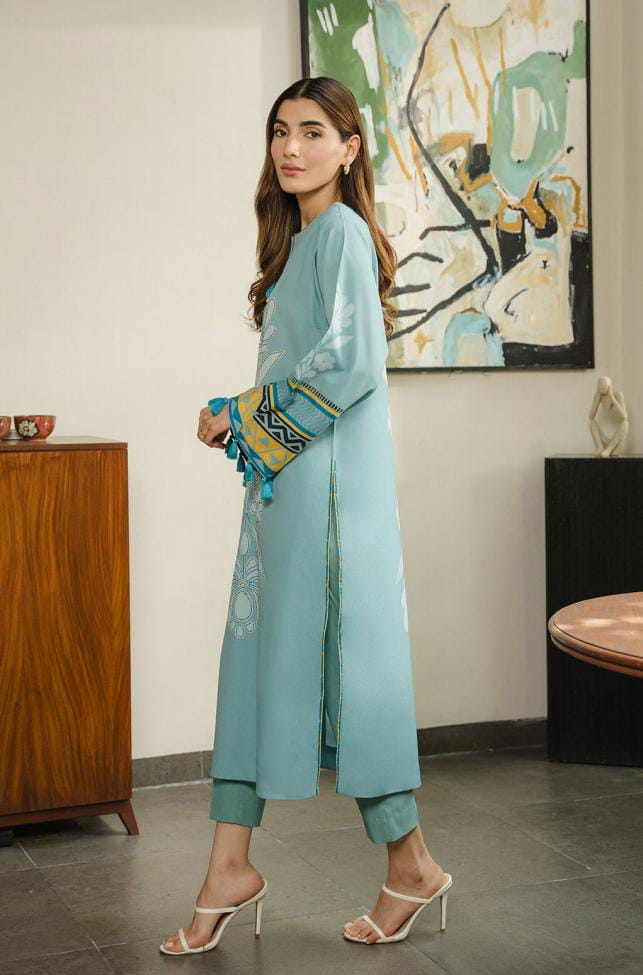 Aqua Sea lawn 3pcs pret