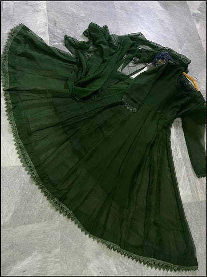 Entic Chiffon Dress 3piece Stitched