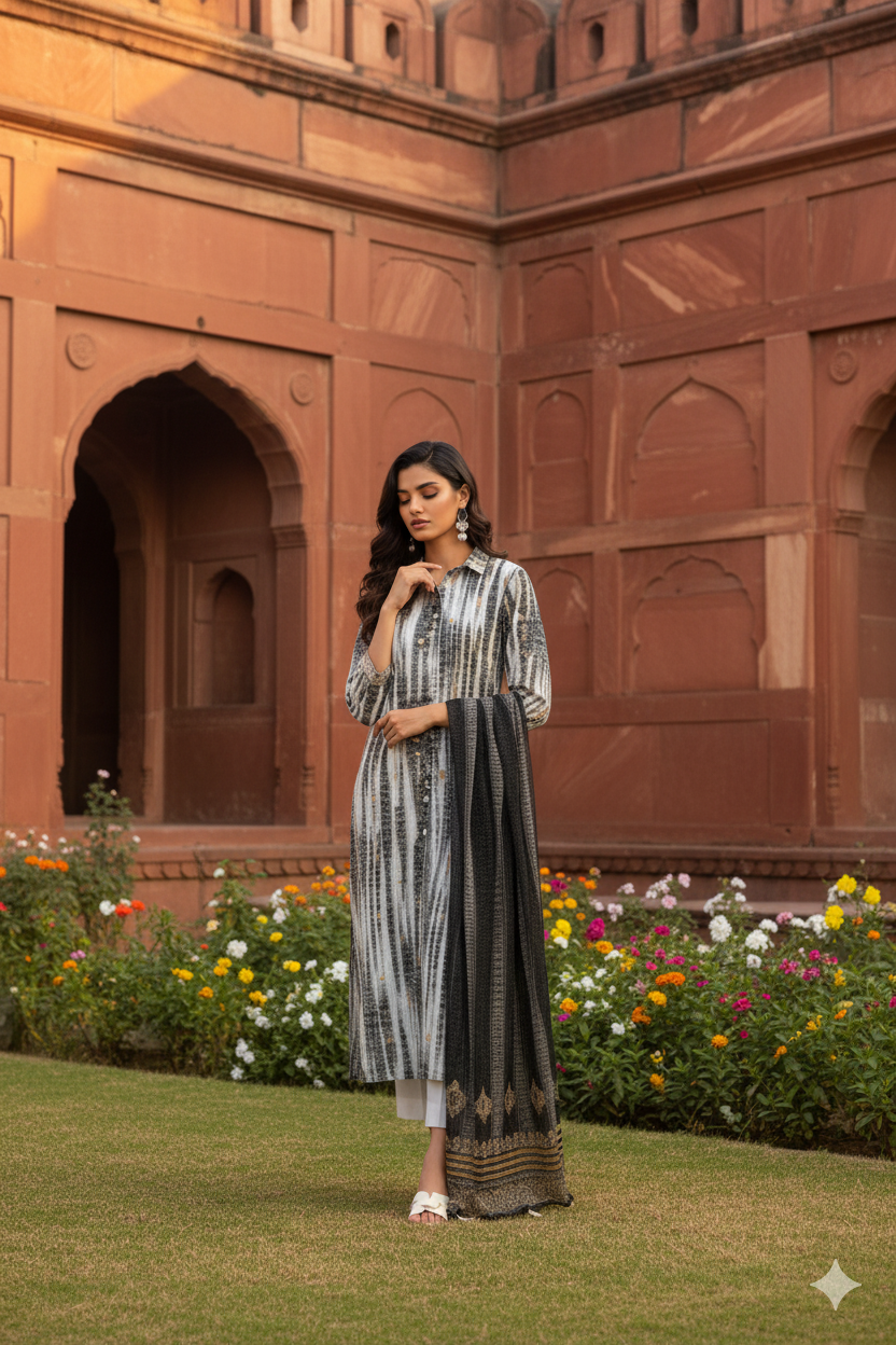 Ajwa 3 pcs pret with Dupatta