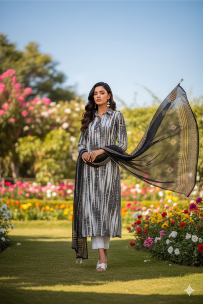 Ajwa 3 pcs pret with Dupatta