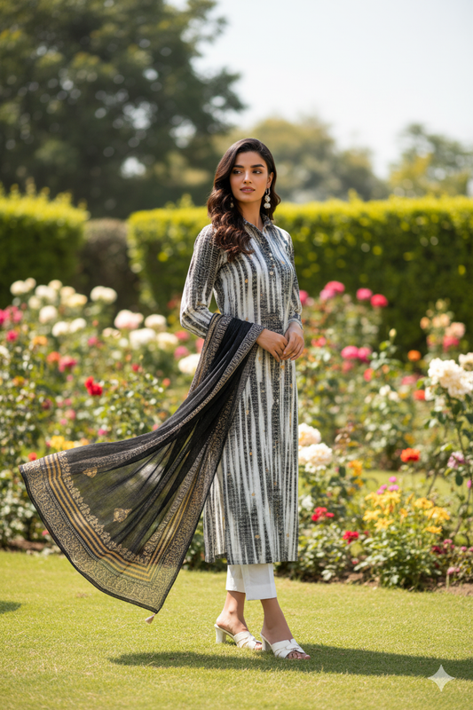 Ajwa 3 pcs pret with Dupatta