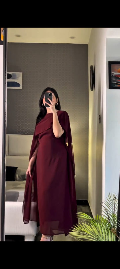 Trending cap Maxi dupatta chiffon