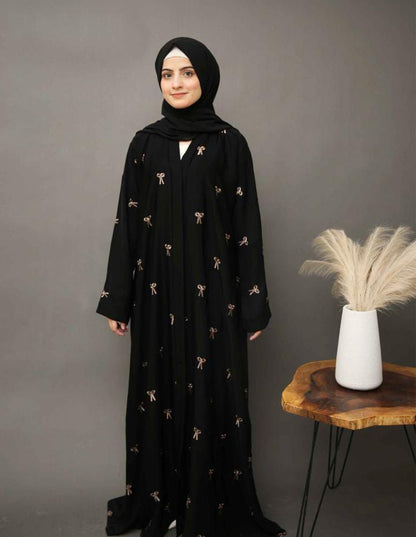Trending Bow Abaya with Stroller