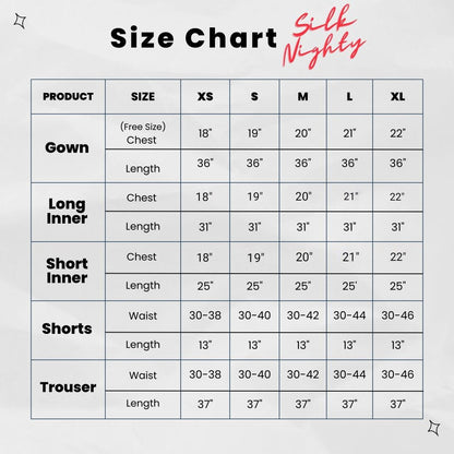 Luxe Silk Dream 5PC Set Nighty Set