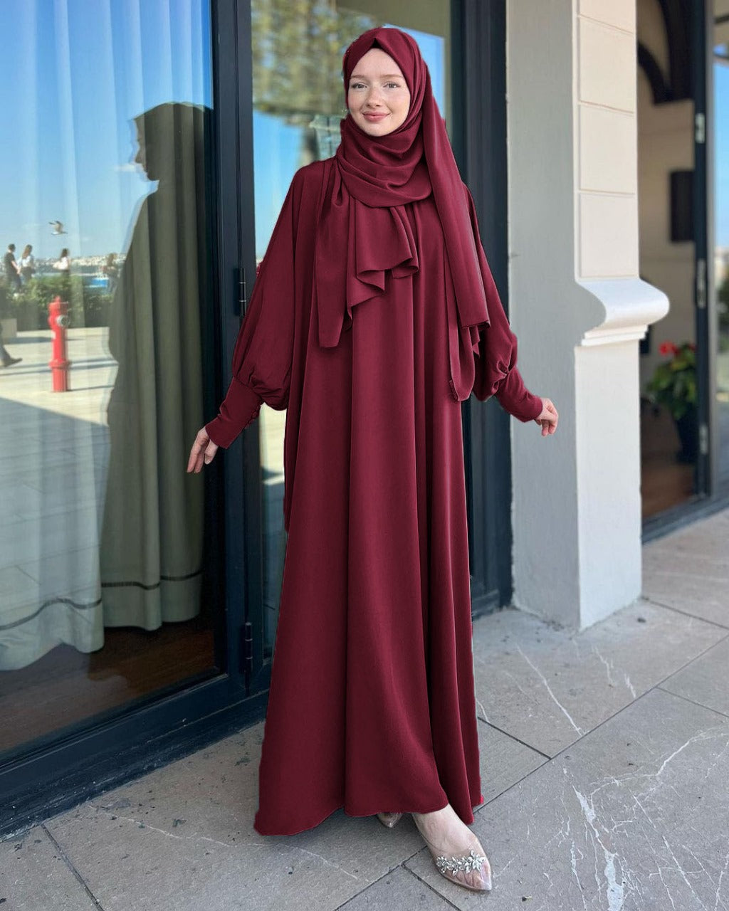 Irani Abaya with stroller