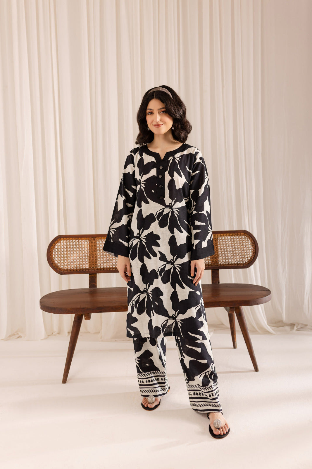 leaf Print 2pcs Pret