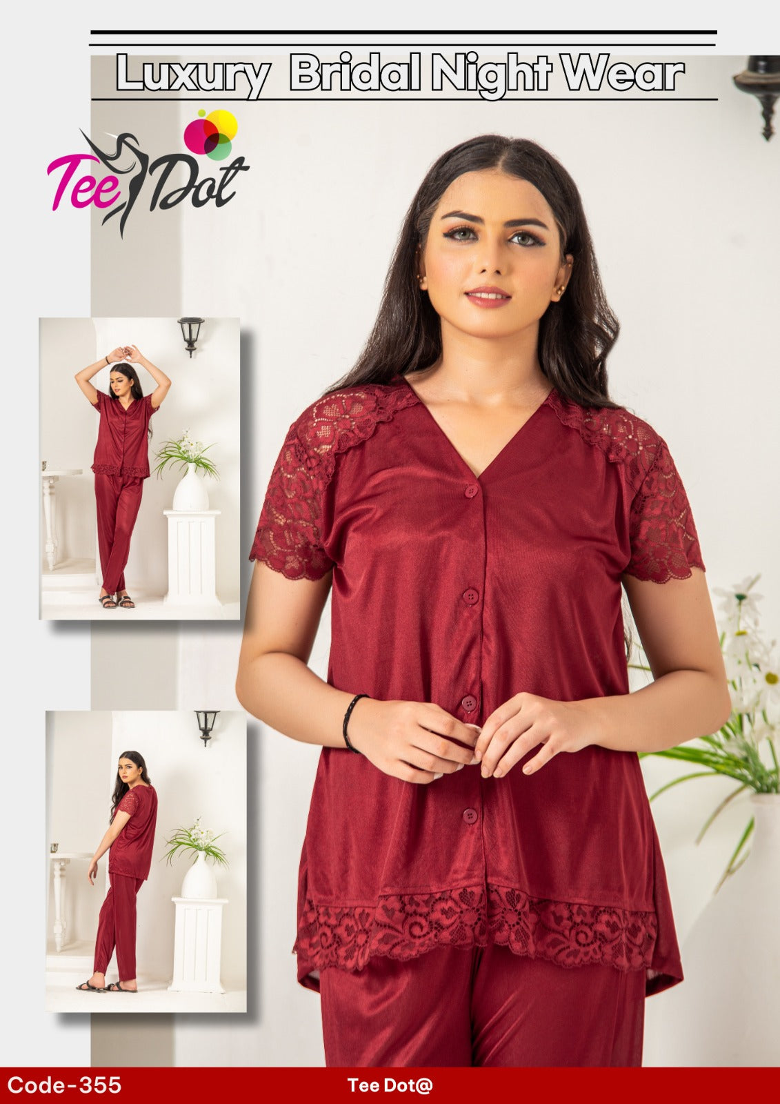 Soft Glow Set – Half-Sleeve Shirt & Pyjamas