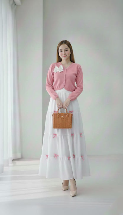 Bow Skirt And Shirt
