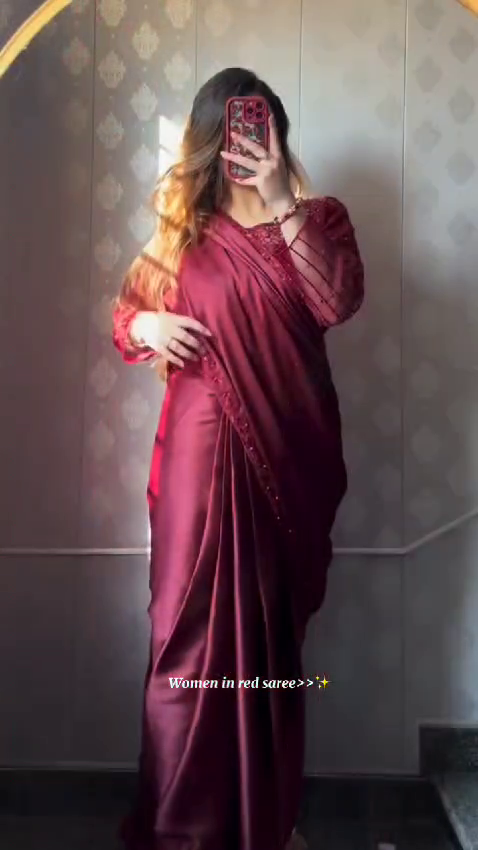 Maya handwork Embroidered Saree Stitch