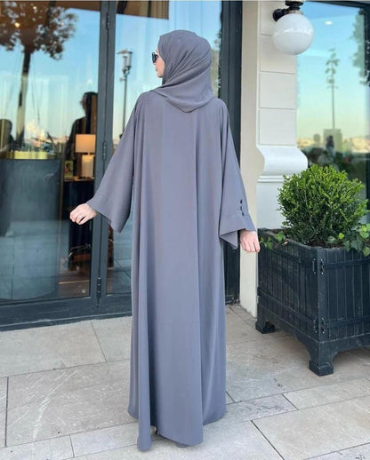 ARABIC GREY  ABAYA