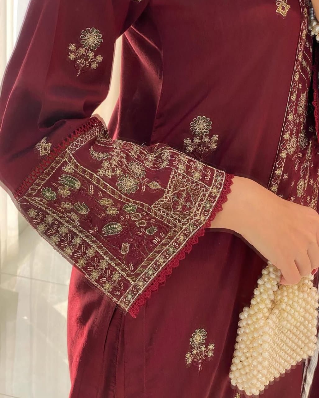 Seher 3pcs pret embroiderd