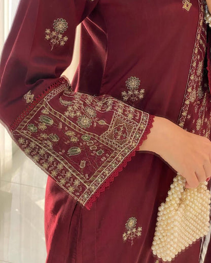 Seher 3pcs pret embroiderd