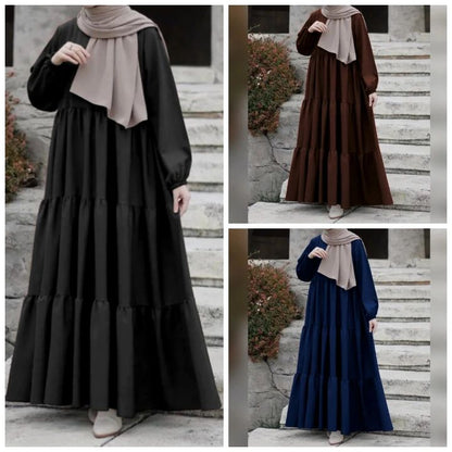 seema frill abaya with stroller