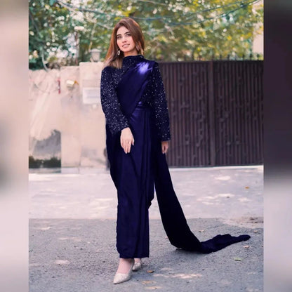 ARZOO PANT SAREE STITCHED