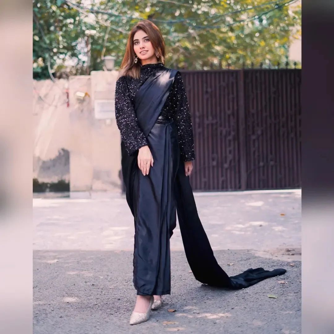 ARZOO PANT SAREE STITCHED