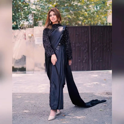 ARZOO PANT SAREE STITCHED